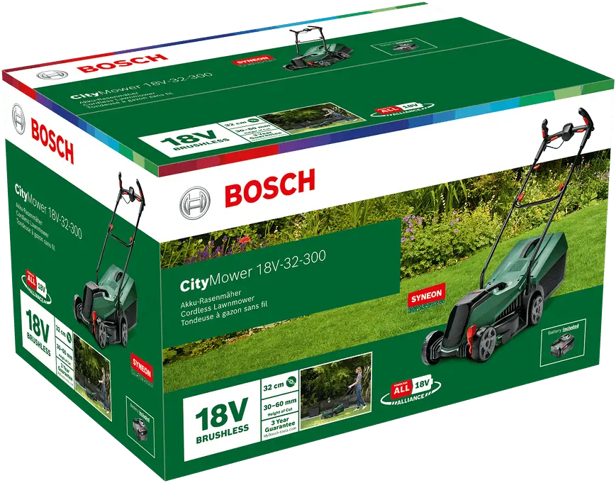 Bosch 06008B9A07 CityMower 18V-32 akkus fűnyíró kép 5
