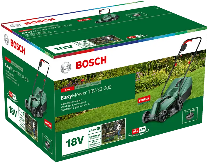 Bosch 06008B9D00 EasyMower 18V-32-200 akkus fűnyíró (4,0 Ah akkuval, töltővel) kép 5