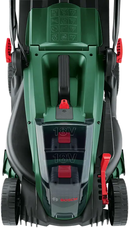 Bosch 06008B9E00 UniversalRotak 2x18V-37-550 akkus fűnyíró (2x4,0 Ah akkuval, töltővel) kép 2