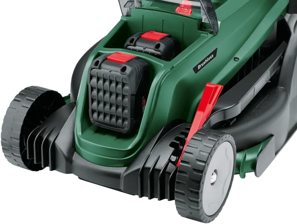 Bosch 06008B9E00 UniversalRotak 2x18V-37-550 akkus fűnyíró (2x4,0 Ah akkuval, töltővel) kép 3