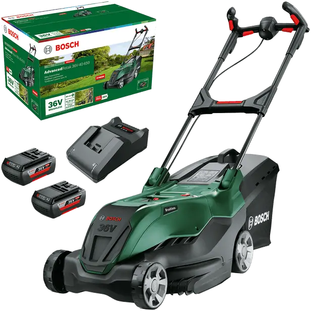 Bosch 06008B9F01 AdvancedRotak 36V-40-650 akkus fűnyíró (2x2,0 Ah) kép 3